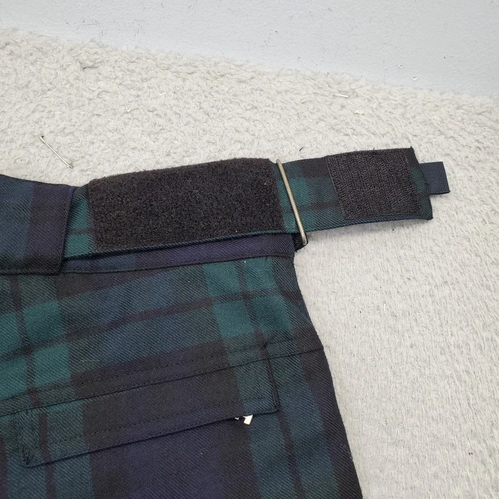 Ralph Lauren Navy & Green Plaid Straight-Leg Trousers - Picture 10 of 12
